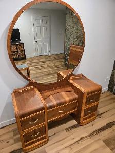Makeup table, princess waterfall from the 1930's