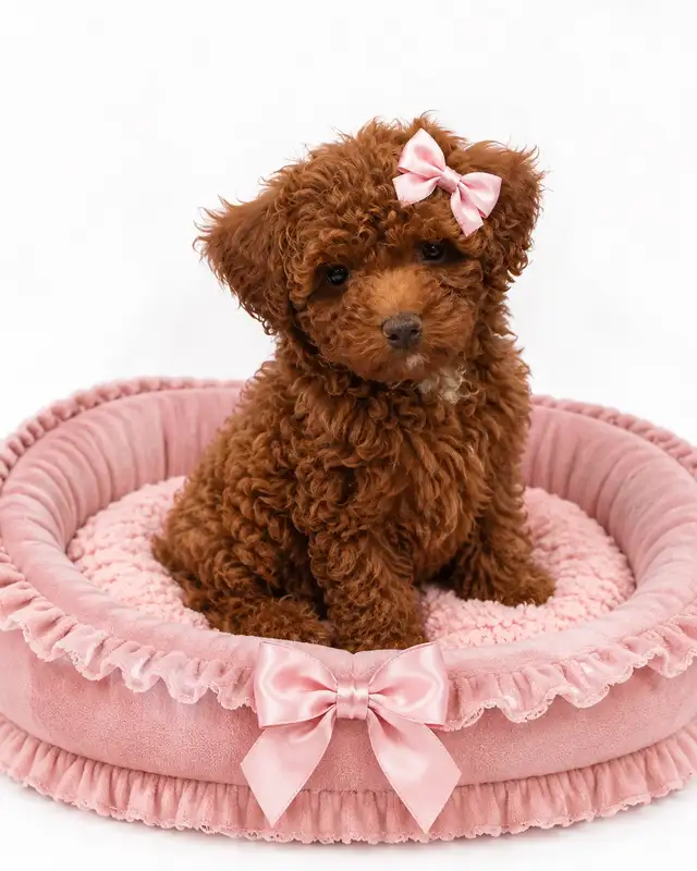 Sweet Little Teddy Bear Toy Poodle Puppies
