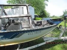 Boat 15 ft StarCraft  40 hp motor and trailer - Photo 8