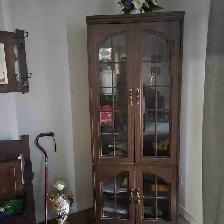 Tall Beautiful Cabinet Glass Doors
