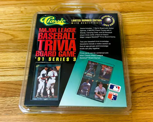 1991 Series 3 MLB Trivia Board Game (Nolan Ryan) (unopened)