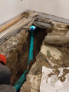 DRAIN SNAKE ROUGH IN WASHROOM SUMP ISSUE WATERPROOFING BASEMENT - Photo 9