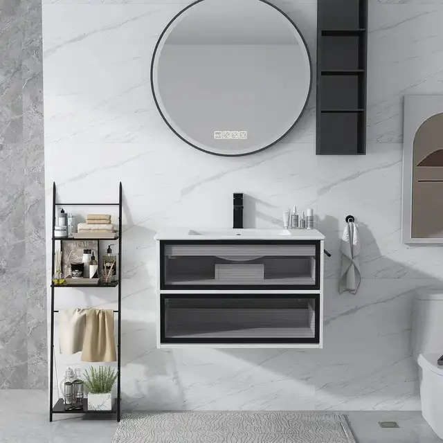 Brand New 30' Modern Wall-Mounted Bathroom Vanity Cabinet $69