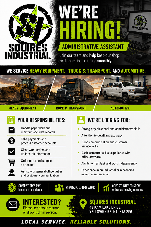 WE'RE HIRING – Office Administrator