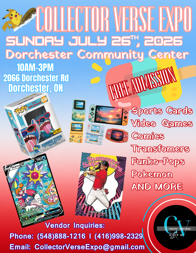 Collector Verse Expo Dorchester July 26 2026