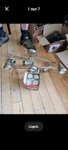 2 Luminaires sur rail/lustres de salle de bain   globes - Photo 2