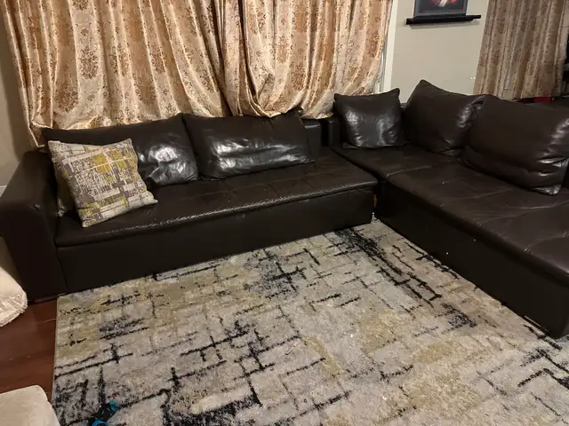 $150 - Leather Sectional Sofa