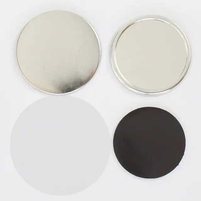 Rubber Badge Rubber Magnetic Button Parts DIY 100sets 015650