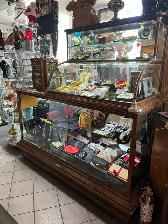 Oak, glass display unit & oak china cabinet for sale - Photo 3