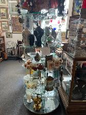 Oak, glass display unit & oak china cabinet for sale - Photo 5