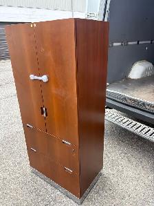 Free delivery used Wooden Cabinet with Shelves and Drawers - Photo 3