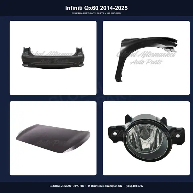 Infiniti Qx60 2014-2025 Hood Fender Bumper Grille Absorber