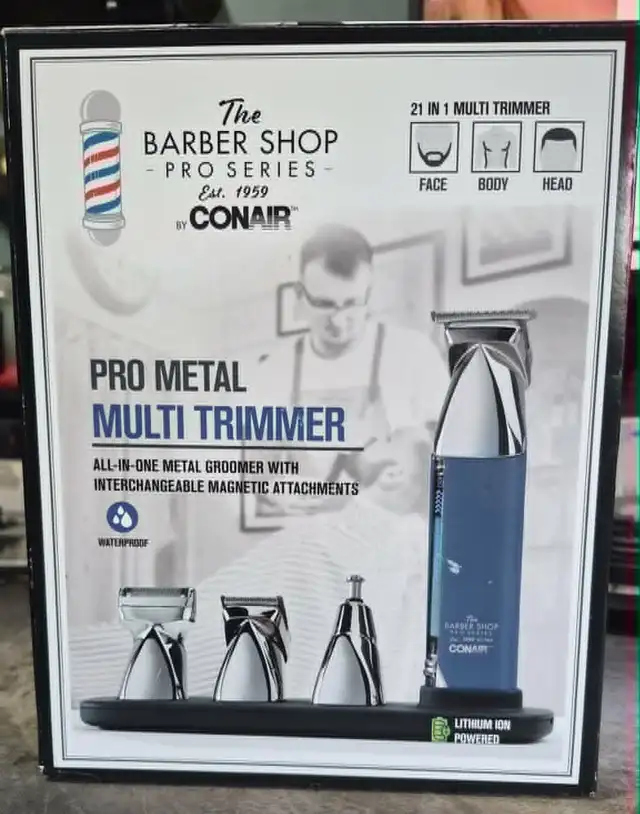 CONAIR THE BARBER SHOP PRO SERIES 21-IN-1 MULTI-TRIMMER – NEW 45
