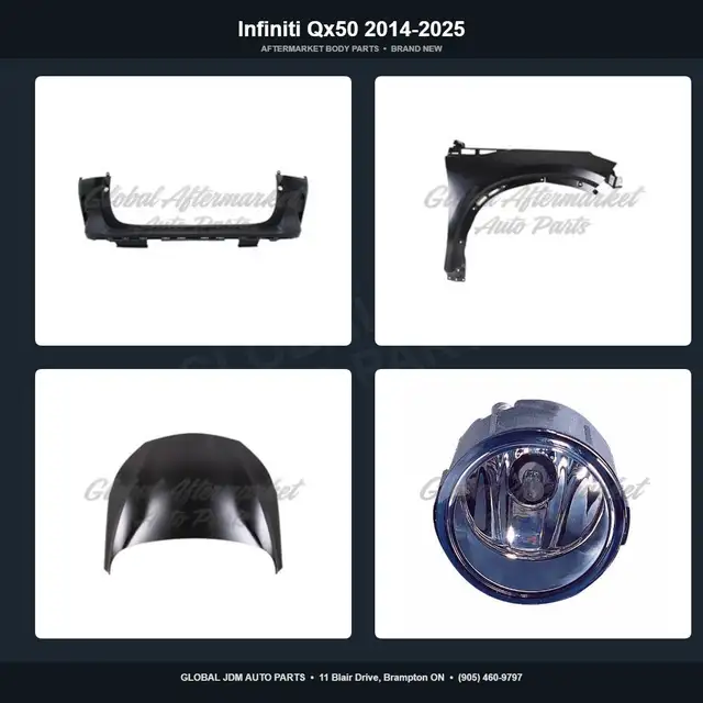 Infiniti Qx50 2014-2025 Fender Hood Grille Bumper Brand New