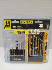 Dewalt DW1341 14 Piece Titanium Drill Bit Set NEW