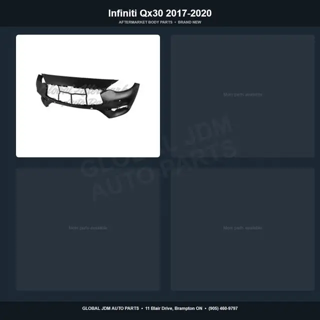 Infiniti Qx30 2017-2020 Grille Bumper Aftermarket Brand New