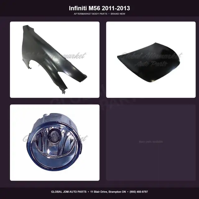 Infiniti M56 2011-2013 Hood Fender Aftermarket Brand New