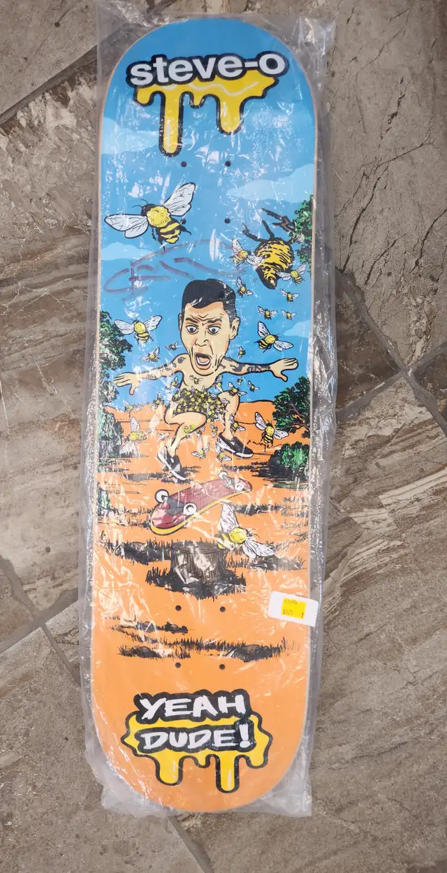 Yeah Dude! Steve-O Autographed Beekini Skateboard Deck No COA