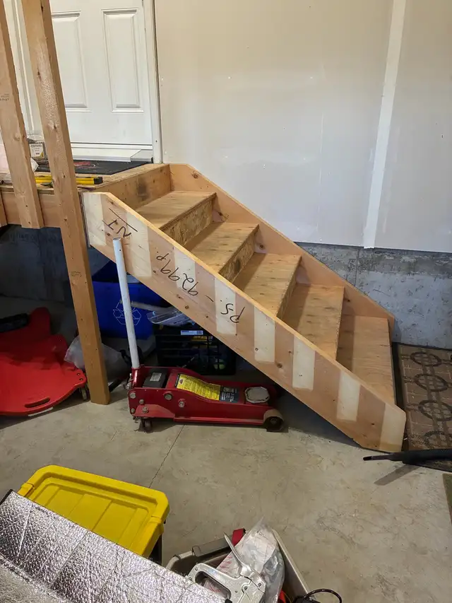 wooden stairs