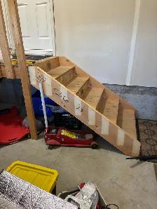 wooden stairs