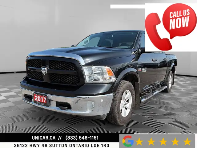 2017 Ram 1500 Outdoorsman / 5.7L HEMI V8 / 4WD / Crew Cab / 5.7’
