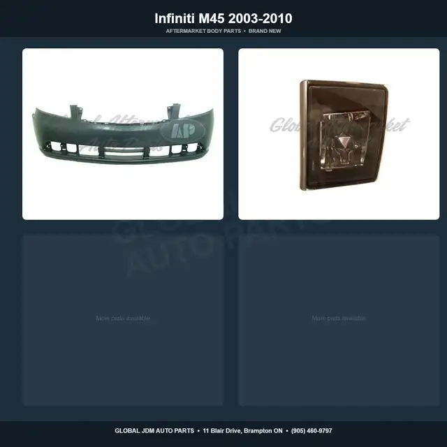 Infiniti M45 2003-2010 Fender Bumper Aftermarket Brand New