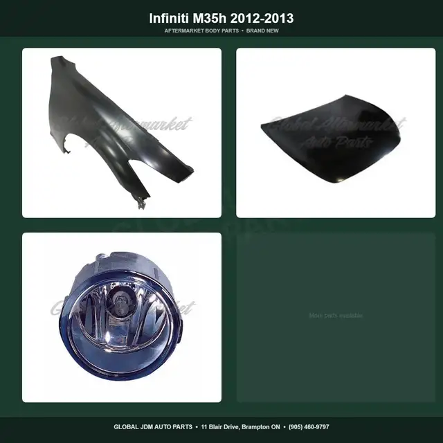 Infiniti M35h 2012-2013 Hood Fender Aftermarket Brand New