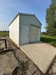 Metal Storage Shed With Garage Door