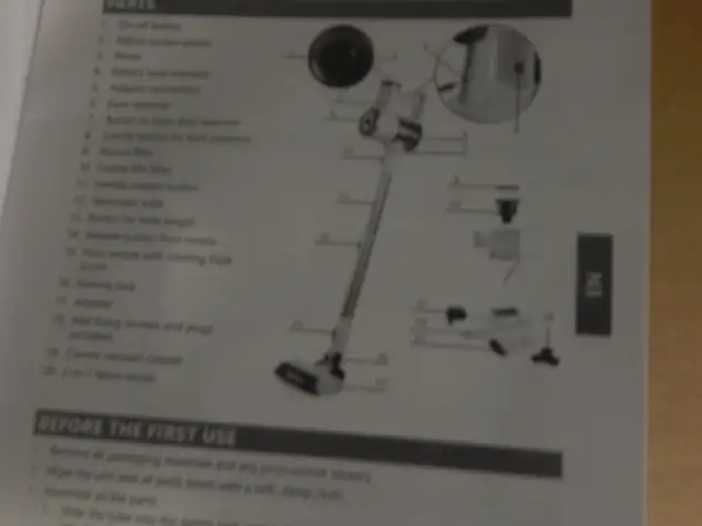 2 in 1 Cordless Hand/Stick Vacuum Cleaner