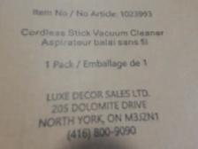 2 in 1 Cordless Hand/Stick Vacuum Cleaner - Photo 3
