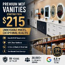 Bathroom Vanities in Mississauga |19 YEARS Local Warehouse