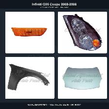 Infiniti G35 Coupe 2002-2008 Bumper Hood Grille Fender Parts