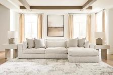 New Ashbourne Snowstone 3 Piece Modular Sectional - Photo 2