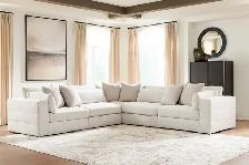 New Ashbourne Snowstone 3 Piece Modular Sectional - Photo 4