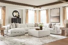 New Ashbourne Snowstone 3 Piece Modular Sectional - Photo 5