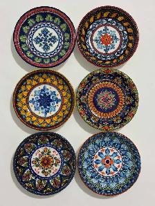 Vibrant Bohemian Ceramic Dipping Bowls