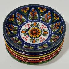 Vibrant Bohemian Ceramic Dipping Bowls - Photo 9