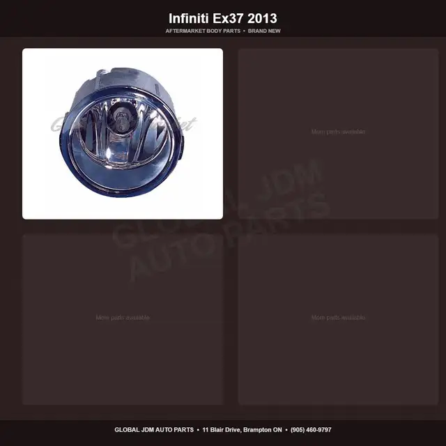 Infiniti Ex37 2013 Aftermarket Brand New Parts