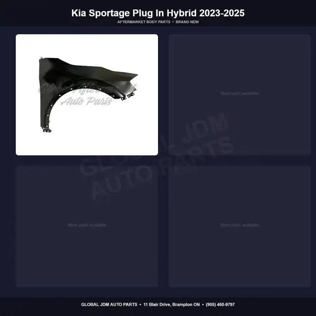 Kia Sportage Plug In Hybrid 2023-2025 Hood Fender Mirror