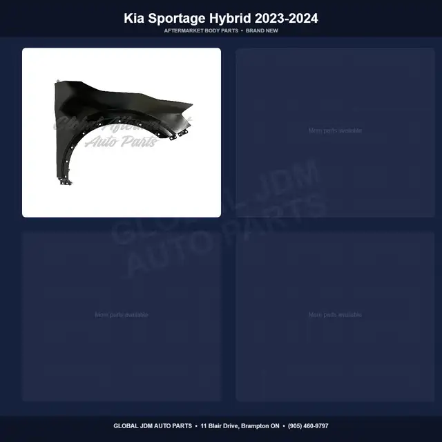 Kia Sportage Hybrid 2023-2024 Hood Grille Fender Mirror