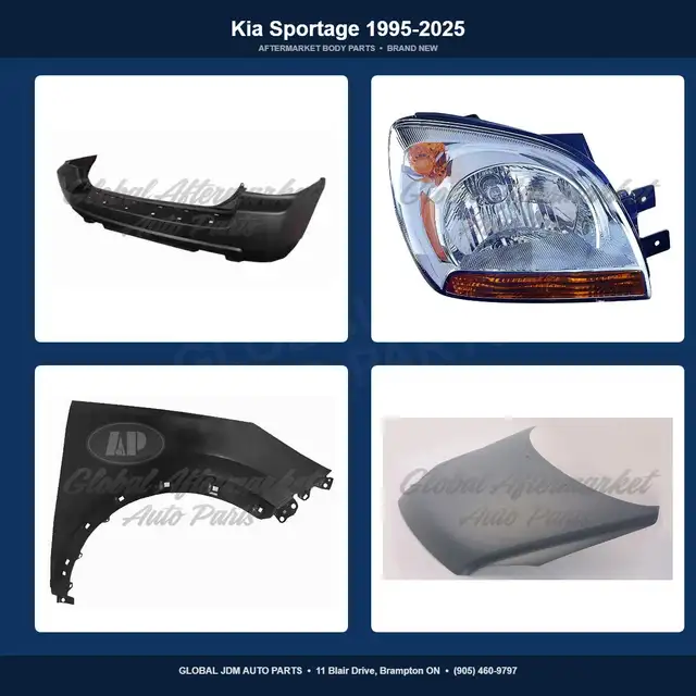 Kia Sportage 1995-2025 Grille Bumper Mirror Hood Fender