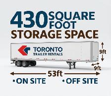 Storage trailer rentals - 430 square feet of storage space