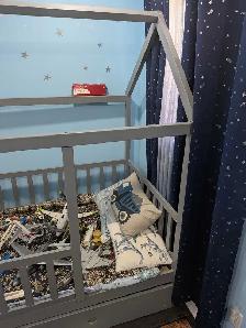 boy grey  twin bed for sale - Photo 4