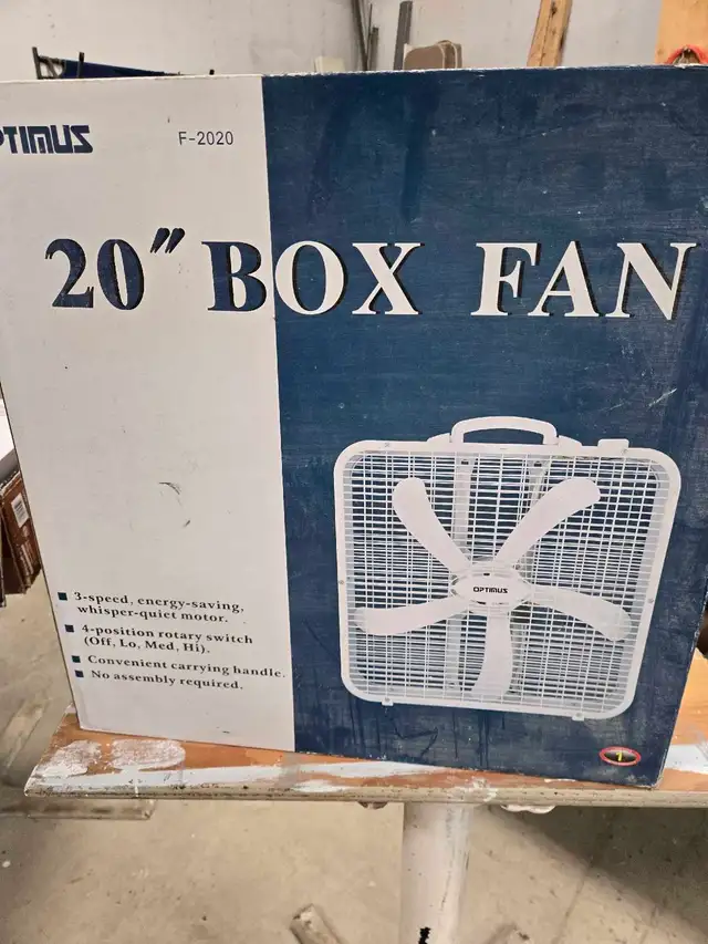 NEW 20' BOX FAN
