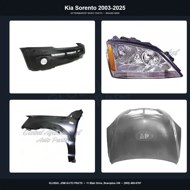 Kia Sorento 2003-2025 Bumper Hood Fender Mirror Grille Parts
