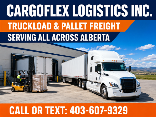 Affordable Freight & Pallet Delivery Across Alberta | CargoFlex