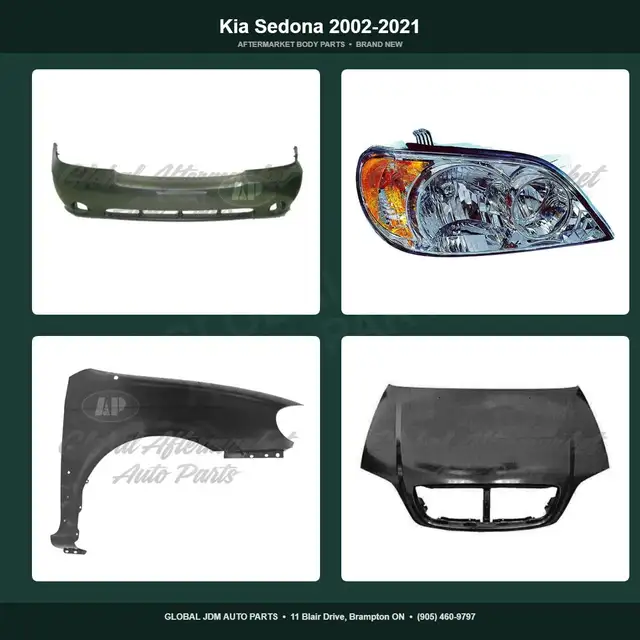 Kia Sedona 2002-2021 Hood Fender Mirror Bumper Grille Parts