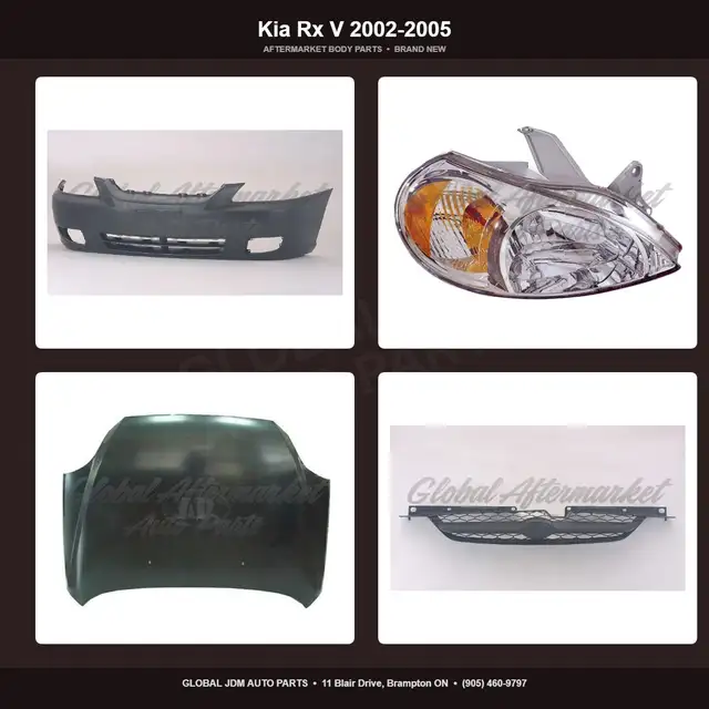 Kia Rx V 2002-2005 Fender Hood Grille Bumper Aftermarket