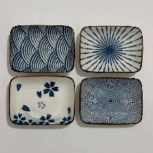 Japanese Ceramic Sushi Dipping Sauce Dishes – Set of 4 - Photo 4
