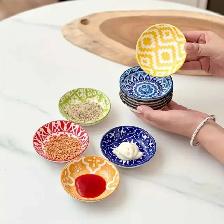 Vibrant Bohemian & Moroccan Patterns Ceramic Dipping Bowls - Photo 10